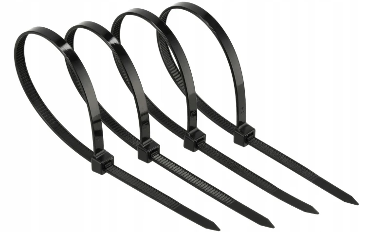 Opaska zaciskowa nylonowa 4,8x300mm czarna - 100sztuk