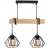 Lampa sufitowa wisząca LED 2xE27 - brylant czarny