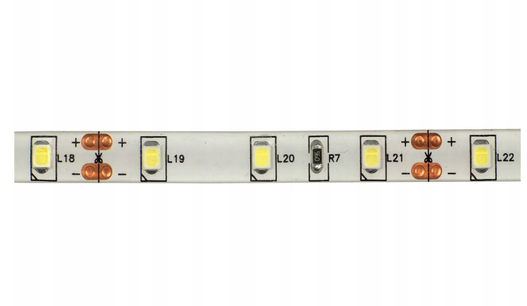 Taśma LED 12V - 4,8W/m - IP63 - 5M - barwa neutralna