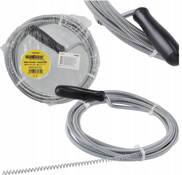 Linka czyszcząca do rur 6mm x 3m