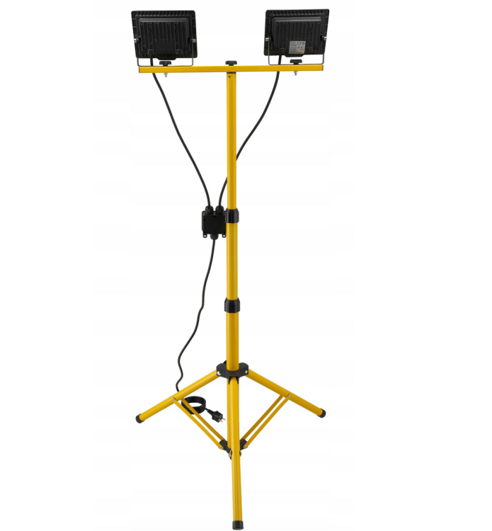 Naświetlacz LED 2x50W ze statywem - barwa neutralna