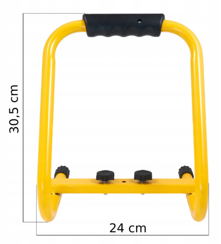 Statyw / stojak na naświetlacz H4 żółty - budowalny