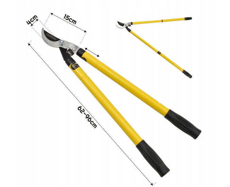 Sekator dwuręczny z regulowaną rękojeścią