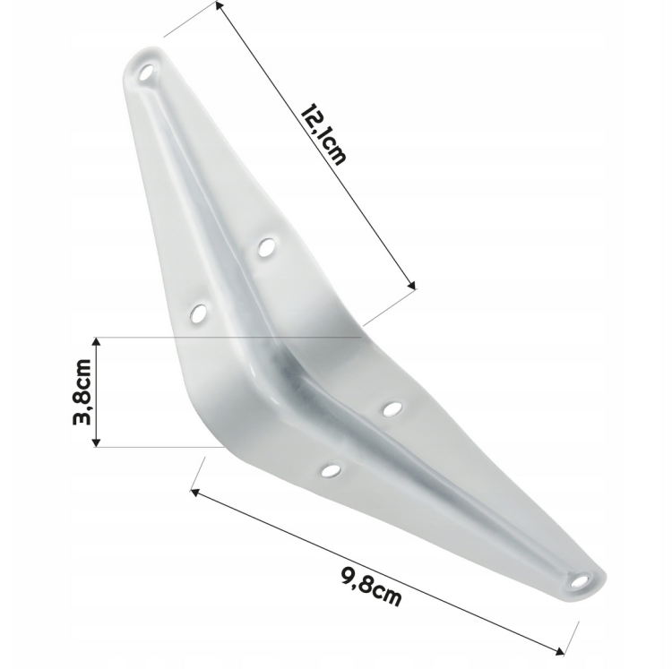 Wspornik do półki 4"x5" /100*125mm