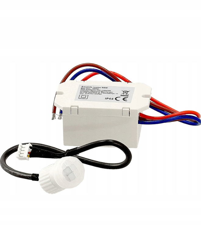 Czujnik Ruchu LED 360 Mini Sonda 800W Czujka Zmierzchu 230V Sensor PIR
