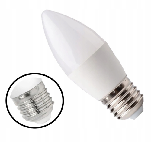 Żarówka LED E27 C37 10W 3000K 900lm Barwa Biała Ciepła 230V Energooszczędna