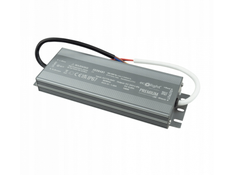 Zasilacz 24V LED Hermetyczny 150W 6,25A Transformator Wodoszczelny PREMIUM