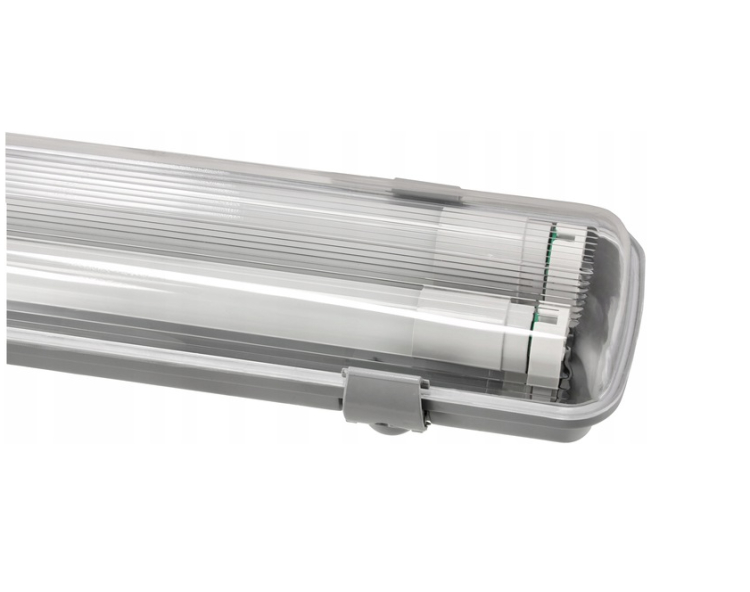 ZESTAW 2x Oprawa Hermetyczna 2x120 + 4x Świetlówka Tuba LED 18W 1800lm 4000K