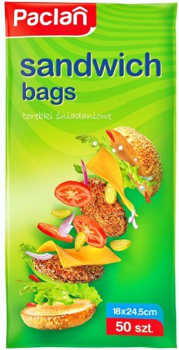 Torebki Śniadaniowe PACLAN Papierowe Wygodne Do Żywności 50 szt Praktyczne