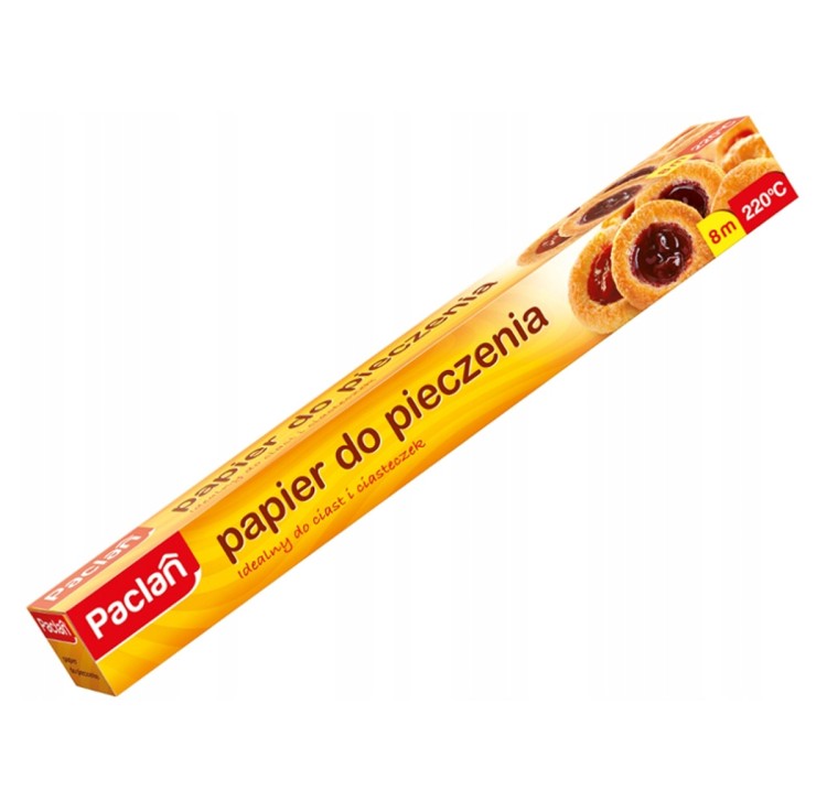 Papier Do Pieczenia Brązowy PACLAN 8m x 38cm Silikonowany Wygodny w Użyciu
