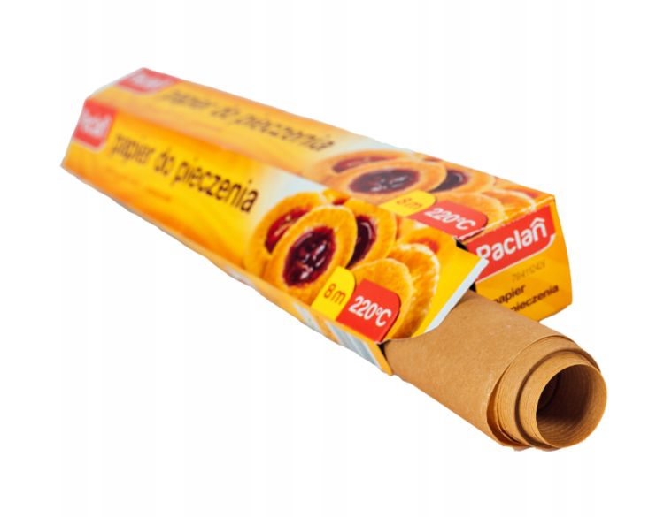 Papier Do Pieczenia Brązowy PACLAN 8m x 38cm Silikonowany Wygodny w Użyciu