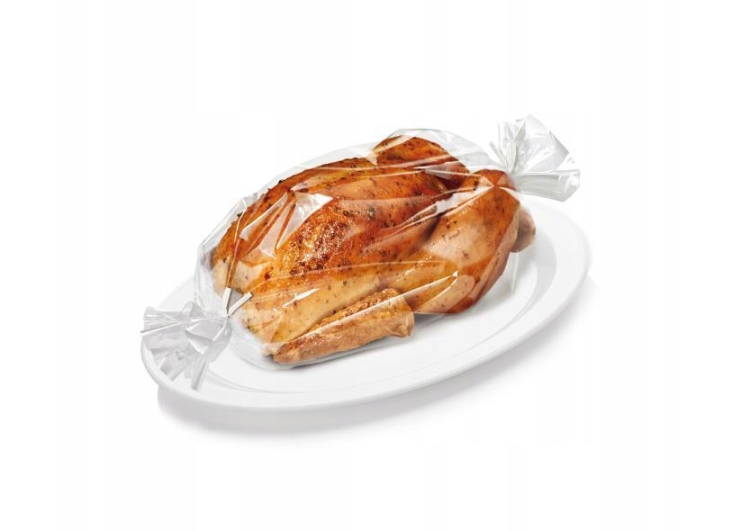 Rękaw Do Pieczenia z Klipsami żaroodpornymi 29cm x 3m Paclan 220° Bezbarwny