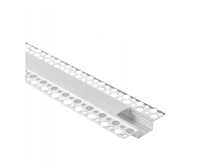 Profil Aluminiowy LED Podtynkowy Do Regips Kartongips Anodowany Zestaw 2m