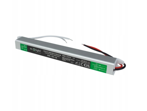 Zasilacz LED Transformator Do Taśmy LED COB SMD Meblowy 2A 24W 12V