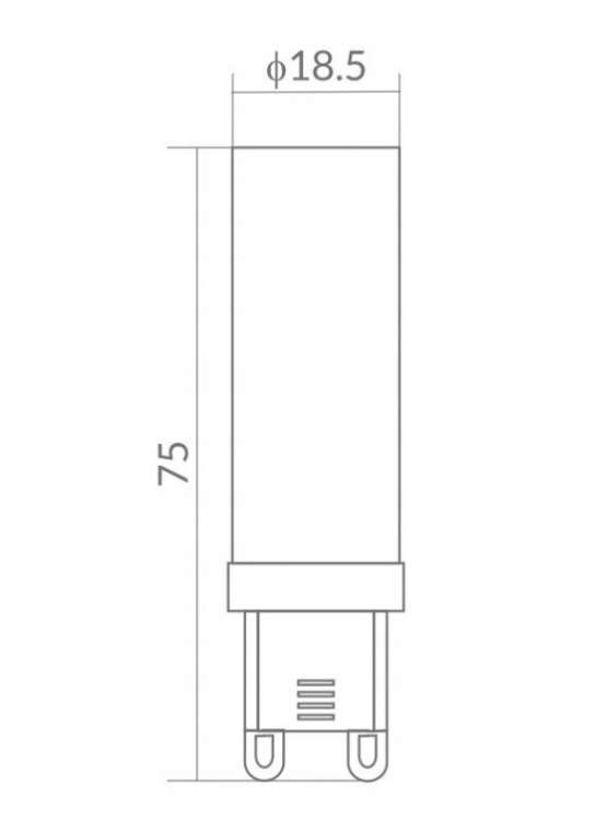 Żarówka LED G9 12W 1040lm Barwa Zimna 6500K Ecolight Energooszczędna 230V