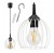 LAMPA WISZĄCA SUFITOWA ŻYRANDOL LED E27 REGULOWANA 0-100cm ALUMINIOWY KLOSZ