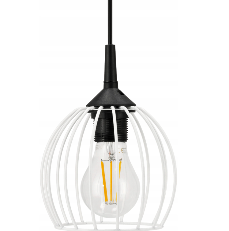 LAMPA WISZĄCA SUFITOWA ŻYRANDOL LED E27 REGULOWANA 0-100cm ALUMINIOWY KLOSZ