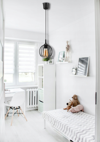 LAMPA WISZĄCA SUFITOWA ŻYRANDOL LED E27 REGULOWANA 0-100cm ALUMINIOWY KLOSZ