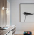 Kinkiet LED 1xE27 GLASS SHIELD paski