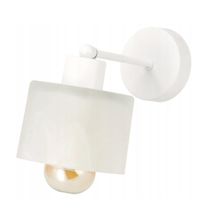 Kinkiet LED 1xE27 BIAŁY KRĄG