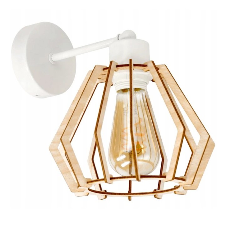 Kinkiet LED 1xE27 WOOD BRILLIANT