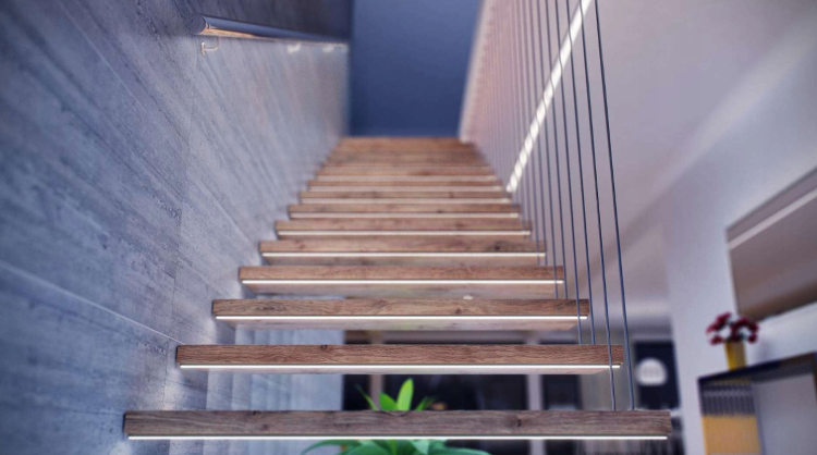 Profil LED Czarny 1m 100cm Nawierzchniowy Natynkowy Premium Typ D Lumines