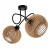 Lampa Sufitowa LOFT ZAWIJANA 2XE27 DREWNIANA