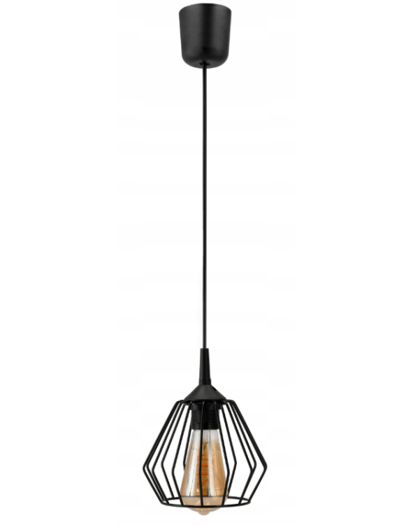 LAMPA WISZĄCA SUFITOWA ŻYRANDOL LED E27 REGULOWANA 0-100cm ALUMINIOWY KLOSZ