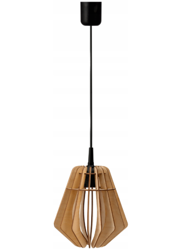 LAMPA ŻYRANDOL WISZĄCA SUFITOWA DREWNIANA LED Regulowana Wysoka Jakość E27