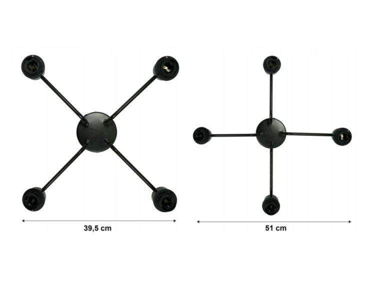 Lampa wisząca DRON 4xE27 - SZKLANY KOSTKA