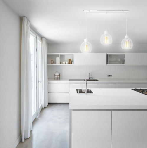 Lampa Sufitowa Wisząca LED Regulowane Linki E27