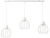 Lampa Sufitowa Wisząca LED Regulowane Linki E27