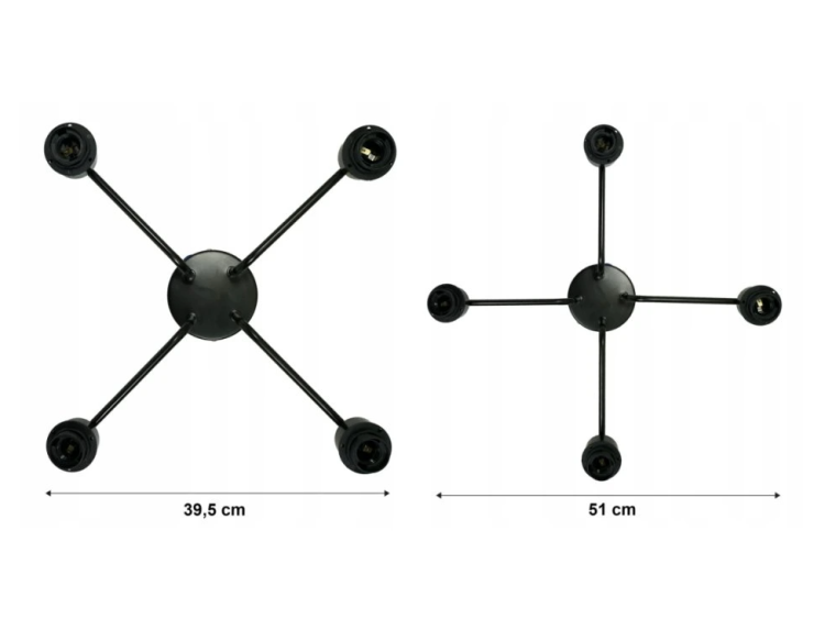 Lampa wisząca DRON 4xE27 - DRUT