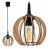 LAMPA SUFITOWA WISZĄCA DREWNIANA LED E27 + ZACZEP + Możliwa Regulacja