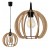 LAMPA WISZĄCA DREWNIANA SUFITOWA 1xE27 LED + ZACZEP Wysoka Jakość