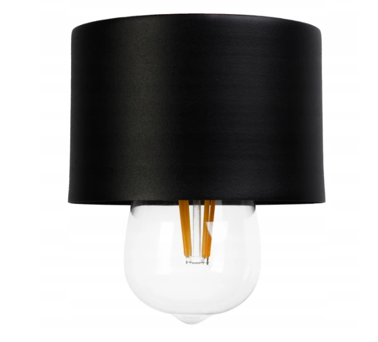 LAMPA WISZĄCA SUFITOWA LOFT 4x KUBEK CZARNY