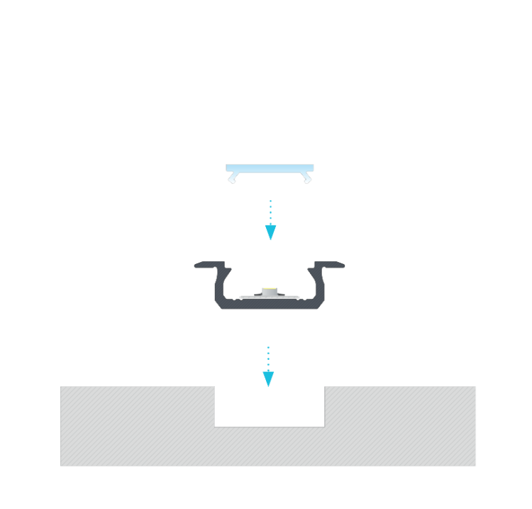 Profil LED LUMINES typ Z biały lakierowany 3 m