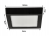 PANEL Plafon Sufitowy LED NATYNKOWY KWADRAT 12W 1200lm Nie mruga CZARNY