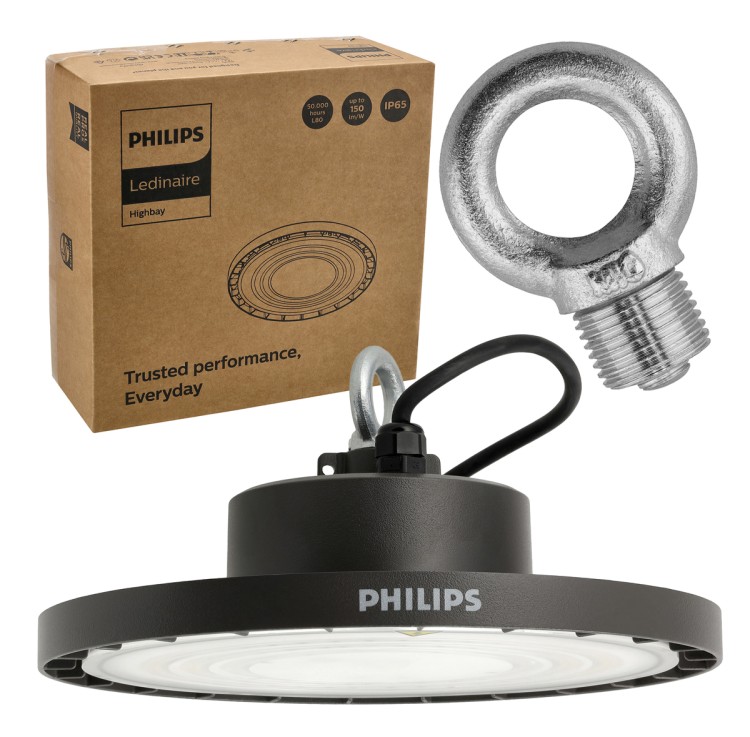 Lampa Przemysłowa LED UFO High Bay 70W 10500lm 4000K IP65 PHILIPS 116°