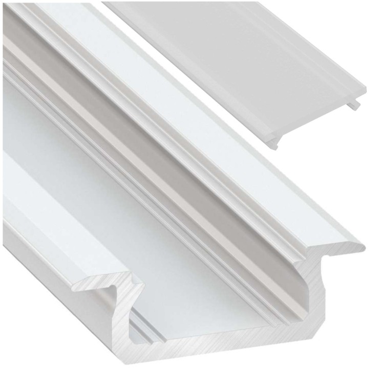Profil LED Biały Anodowany 3m 300cm Wpuszczany Aluminiowy Typ Z LUMINES