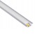 Profil Aluminiowy Wpuszczany Podtynkowy LED Anodowany 2m Zestaw Z Kloszem