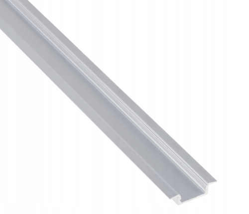 Profil Aluminiowy Wpuszczany Podtynkowy LED Anodowany 2m Zestaw Z Kloszem