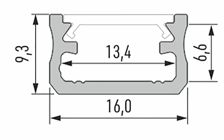 Profil LED LUMINES typ A biały powierzchniowy 3M