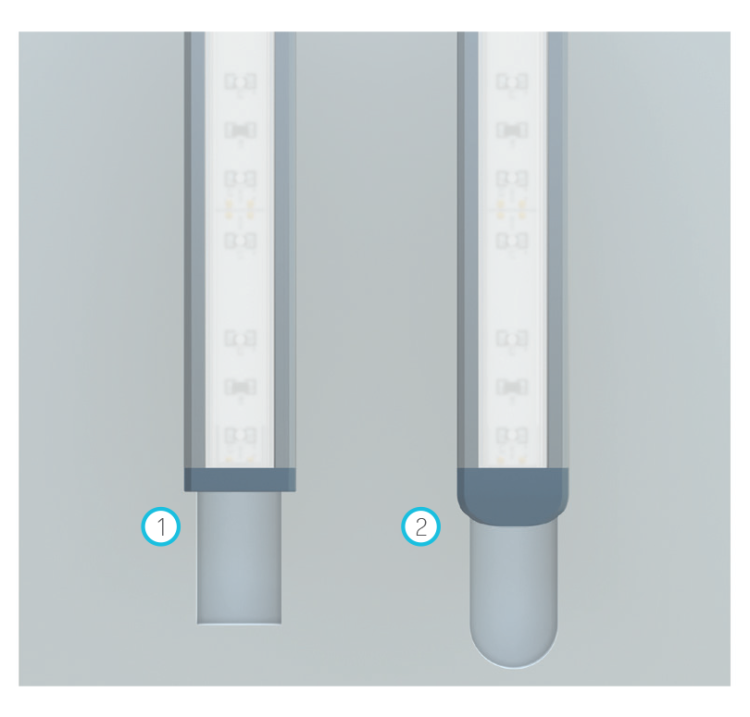 Profil LED LUMINES typ B srebrny anodowany wpuszczany 3m