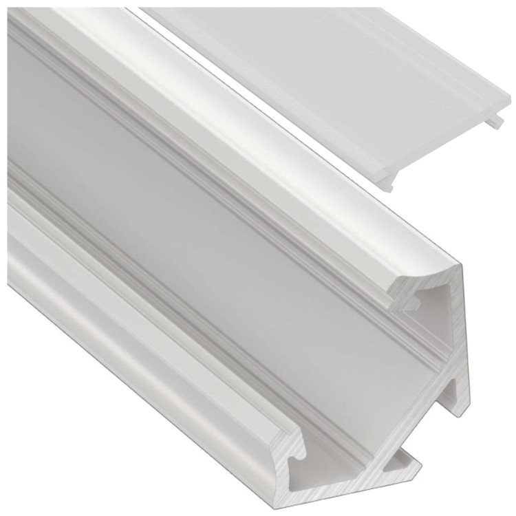 Profil LED LUMINES typ C rogowy biały 3m