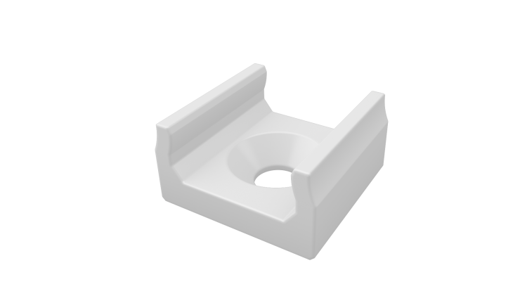 Uchwyt Mocowanie Montażowy Zawieszka Do Profilu LED X Biały Wąski Lumines