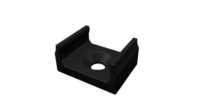 Uchwyt Montażowy Zawieszka Do Profilu LED D Czarny Czarna Mini Lumines