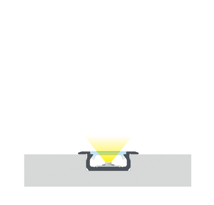 Profil LED LUMINES typ Z srebrny anodowany 3m