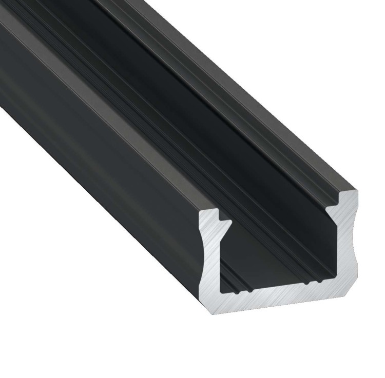 Profil LED Czarny Anodowany 3m 300cm Natynkowy Premium Typ X Lumines