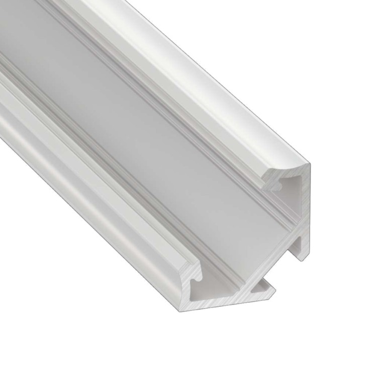 Profil LED Biały Rogowy Narożny 3m 300cm Nawierzchniowy Premium B Lumines